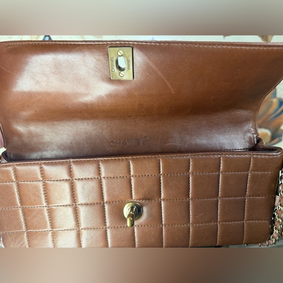 Chanel Chocolate Bar Beaded Chain Flap Bag - Picture 8 of 14